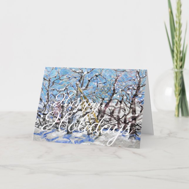 Winter Apple Pruning #140301 Holiday Card (Front)