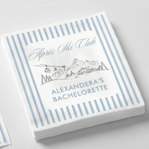 Winter Apre Ski Bachelorette Party Napkins
