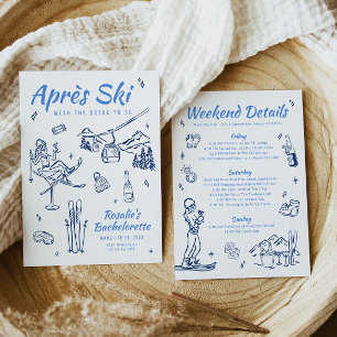 Winter Apres Ski Bachelorette Invitation