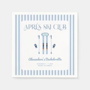 Winter Apres Ski Bachelorette Party Napkins