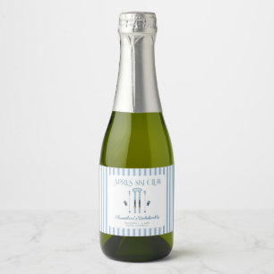 Winter Apres Ski Bachelorette Sparkling Wine Label