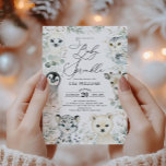 Winter Arctic Animals Gender Neutral Baby Sprinkle Invitation<br><div class="desc">Invite your guests with this whimsical baby sprinkle invitation,  featuring adorable arctic animals and soft watercolor greenery. Use the design tools to edit the text,  change font color and style to create a unique one of a kind invitation design.</div>