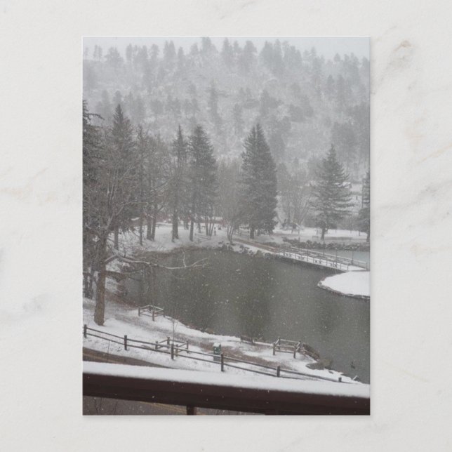 Winter at Green Mountain Falls, Colorado Postcard (Front)
