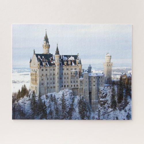 Winter at Neuschwanstein Castle Germany Bavaria Jigsaw Puzzle