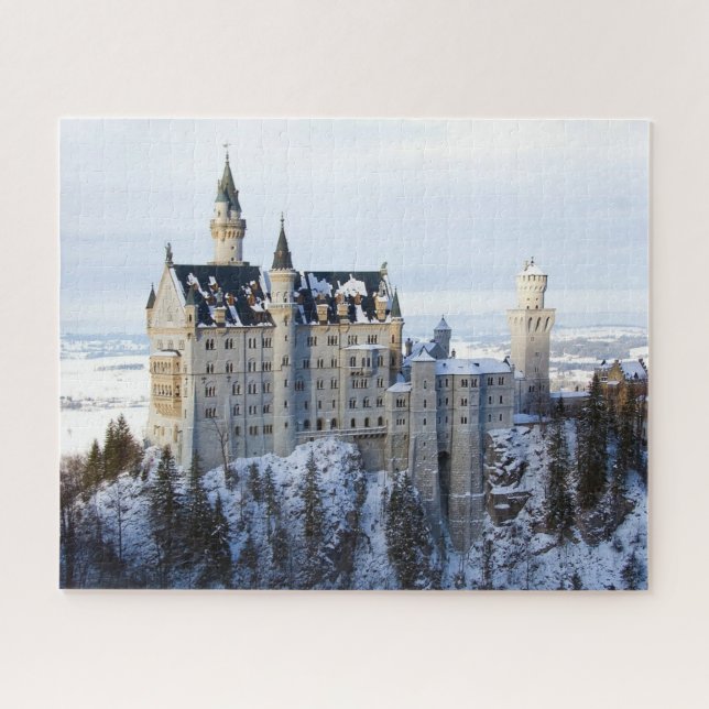 Winter at Neuschwanstein Castle, Germany Bavaria Jigsaw Puzzle (Horizontal)