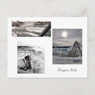 Winter at Niagara Falls  Postcard