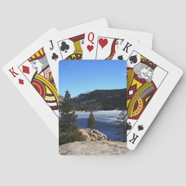 Winter at Pinecrest Lake Poker Cards (Back)