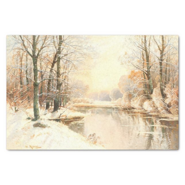 Winter at Spreewald, Decoupage Tissue Paper (Front)