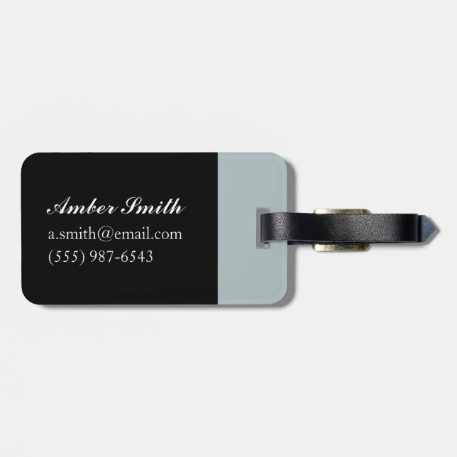 Winter at the Convent Luggage Tag (Back Horizontal)