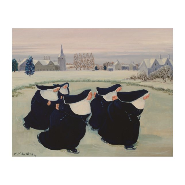 Winter at the Convent Wood Wall Decor (Front)