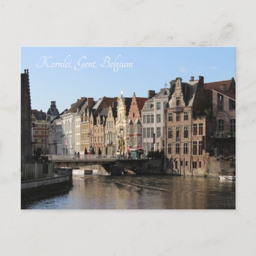 Winter at the Kornlei in Gent Belgium Postcard