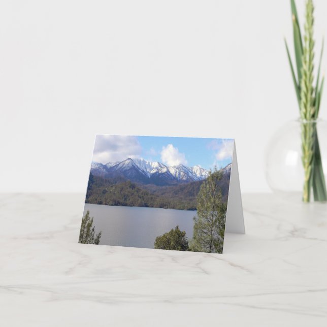 Winter at Whiskeytown Lake..... Card (Front)