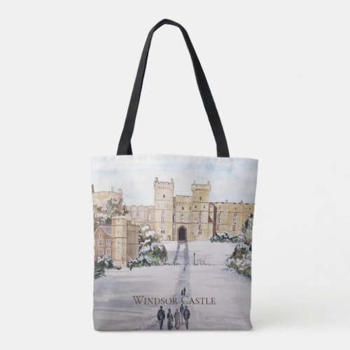 Winter at Windsor Castle by Farida Greenfield Tote Bag