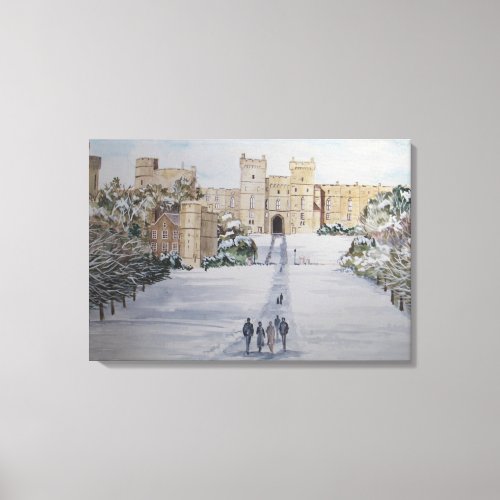 Winter at Windsor Castle Canvas Print