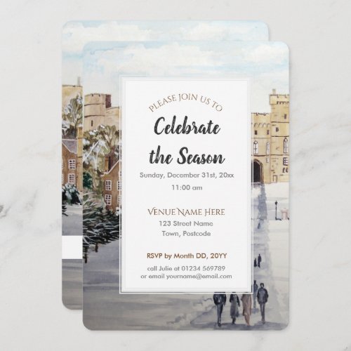 Winter at Windsor Castle Festive Season Invitation