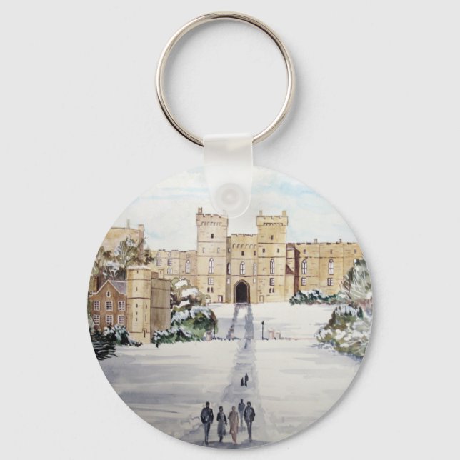 Winter at Windsor Castle Keychain (Front)