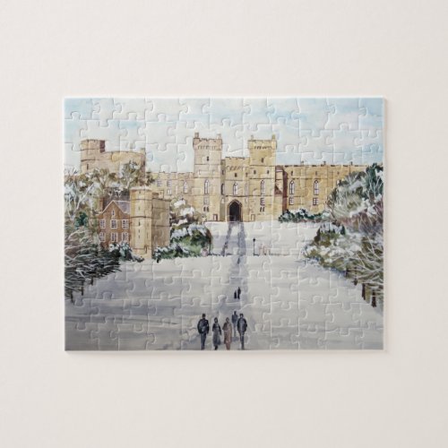 Winter at Windsor Castle Landscape Jigsaw Puzzle