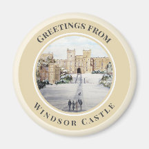 Winter at Windsor Castle Landscape Painting