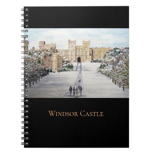 Winter at Windsor Castle Landscape Painting Notebook