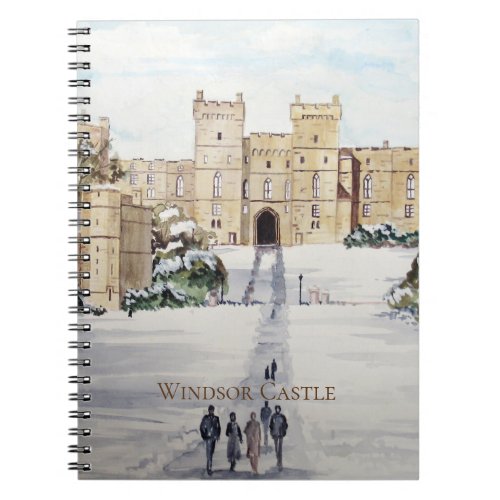 Winter at Windsor Castle Landscape Painting Notebook