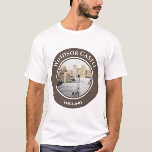 Winter at Windsor Castle Landscape Painting T-Shirt