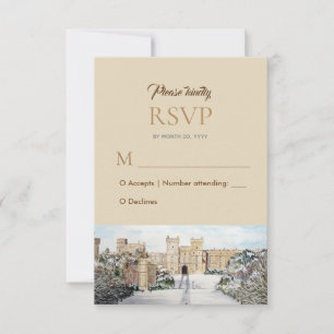 Winter at Windsor Castle Wedding Response RSVP
