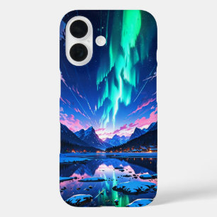 Winter Aurora Night iPhone 16 Case