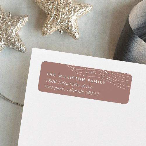 Winter Aurora Return Address Label