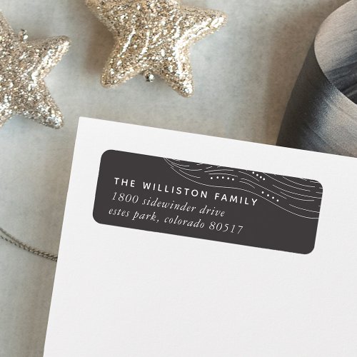 Winter Aurora Return Address Label