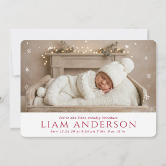 Winter Baby Announcement