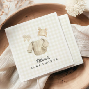 Winter Baby Clothes Gender Neutral Baby Shower Napkins