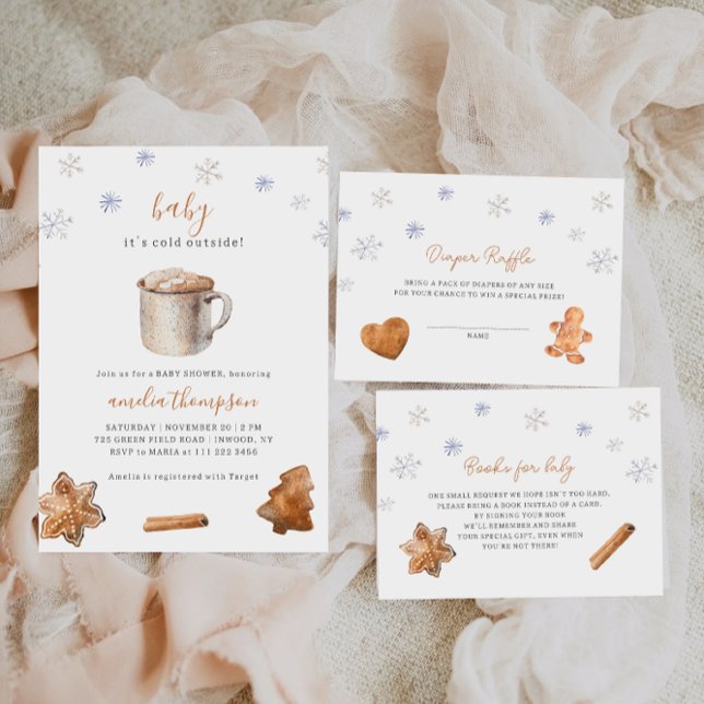 Winter Baby Diaper Raffle Enclosure Card (Creator Uploaded)