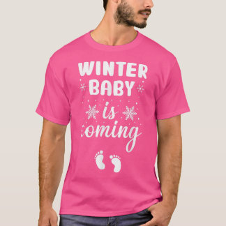 Winter Baby Is Coming Funny Pregnancy Announcement T-Shirt