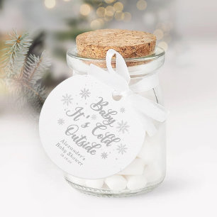 Winter Baby It's Cold Outside Baby Shower  Favor Tags