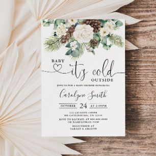 Winter Baby its cold outside Baby Shower Invitation