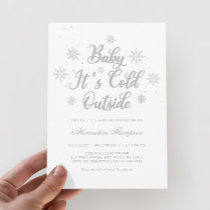 Winter Baby It's Cold Outside Baby Shower Invitation