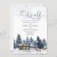 Winter Baby its cold outside Baby Shower Invitation