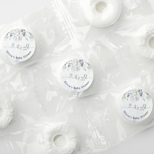 Winter baby its cold outside baby shower life saver mints