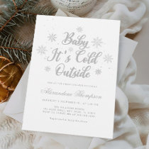 Winter Baby It's Cold Outside Baby Shower Neutral Invitation