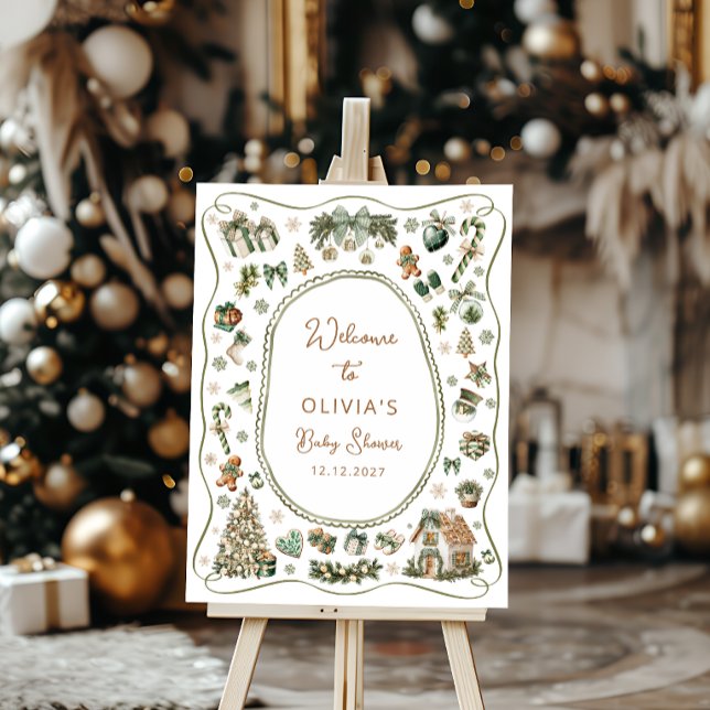 Winter Baby It's Cold Outside Baby Shower Welcome Foam Board (Creator Uploaded)