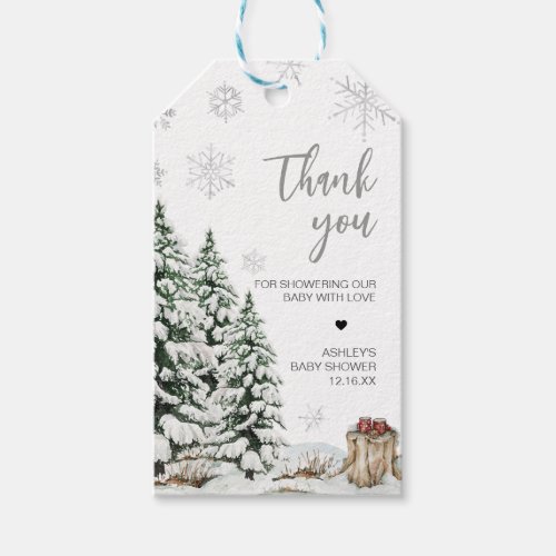 Winter Baby Its Cold Outside Favor Tags