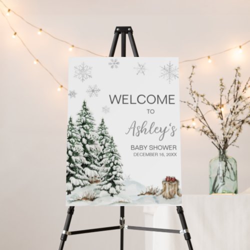 Winter Baby Its Cold Outside Welcome Sign