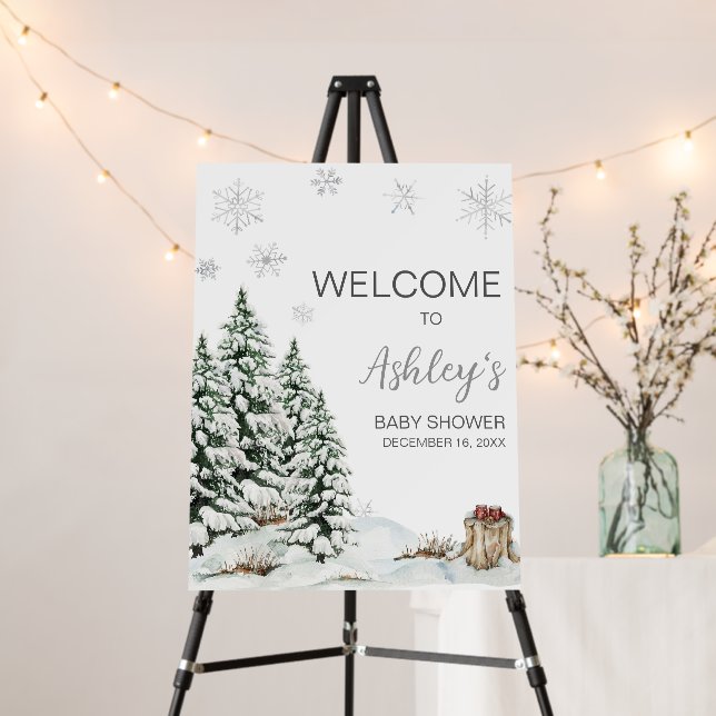 Winter Baby It's Cold Outside Welcome Sign (In Situ (Stand))