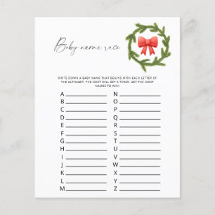 Winter Baby name race game