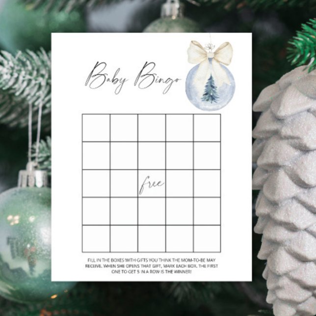 Winter baby shower Baby bingo game (Creator Uploaded)