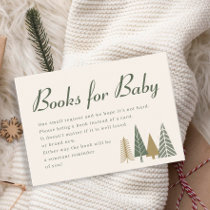 Winter Baby Shower Books for Baby  Enclosure Card