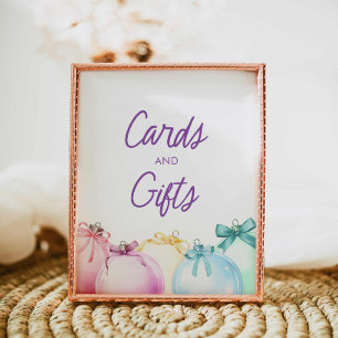 Winter Baby Shower Cards and Gift Sign