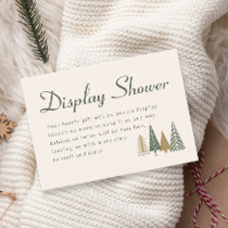 Winter Baby Shower Display Shower Enclosure Card