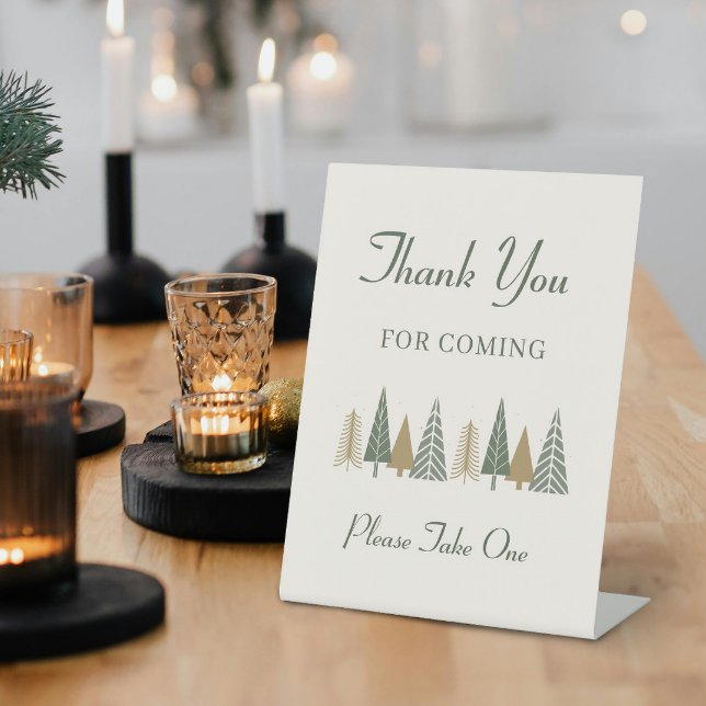 Winter Baby Shower Favor Pedestal Sign (Creator Uploaded)