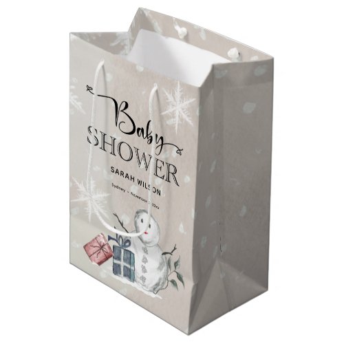 Winter Baby Shower Gift Bag